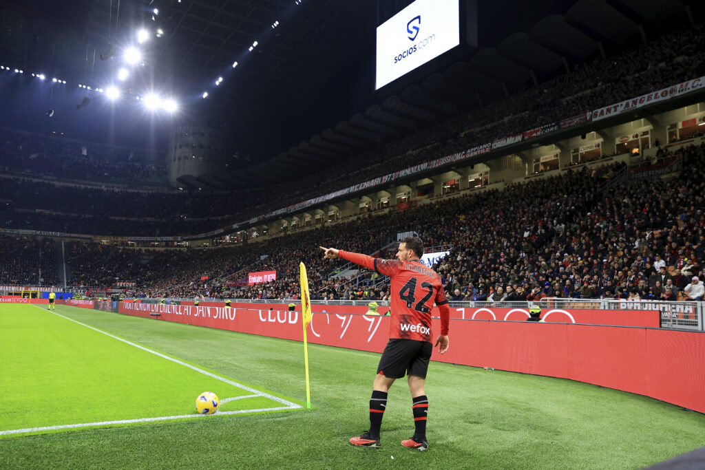 Alessandro Florenzi AC Milan Milan-Atalanta 1-1 Serie A 2023-2024