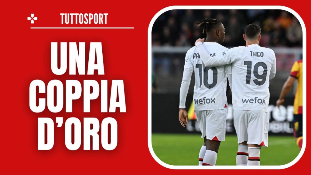 Rafael Leao e Theo Hernandez, giocatori del Milan 18/02/2024 PianetaMilan.it