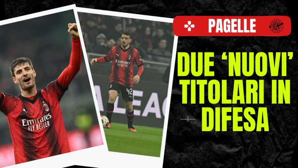 Matteo Gabbia Alessandro Florenzi AC Milan Milan-Rennes 3-0 Europa League 2023-2024