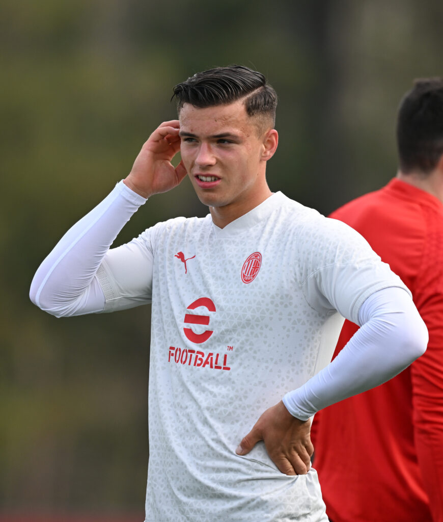 Jan-Carlo Simic AC Milan allenamento Milanello