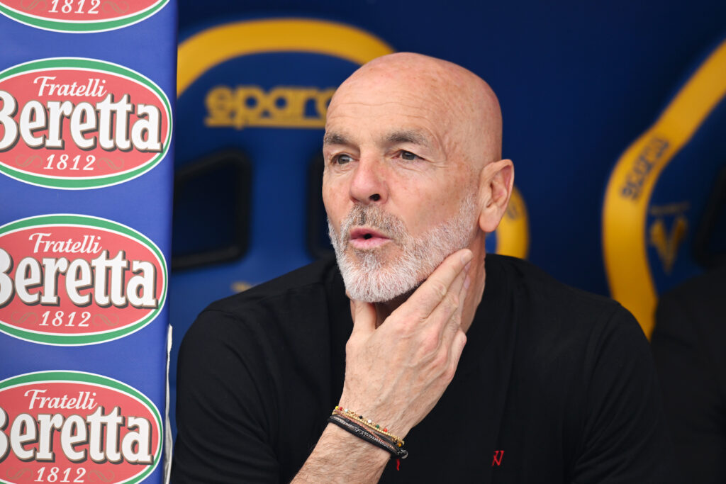 Stefano Pioli AC Milan Verona-Milan 1-3 Serie A 2023-2024