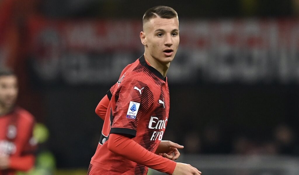 Francesco Camarda AC Milan Milan-Fiorentina 1-0 Serie A 2023-2024