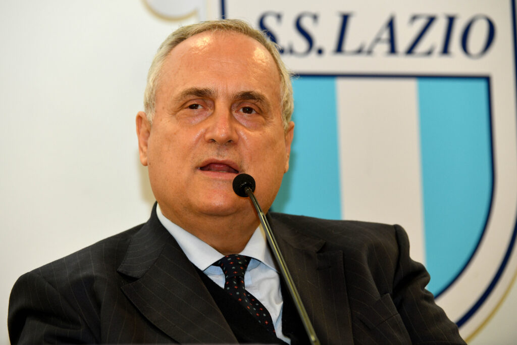 Claudio Lotito, presidente della Lazio