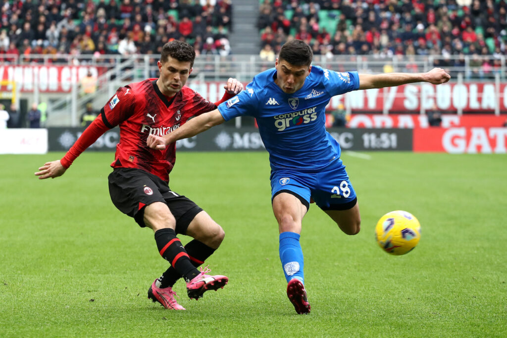 Christian Pulisic AC Milan Milan-Empoli 1-0 Serie A 2023-2024