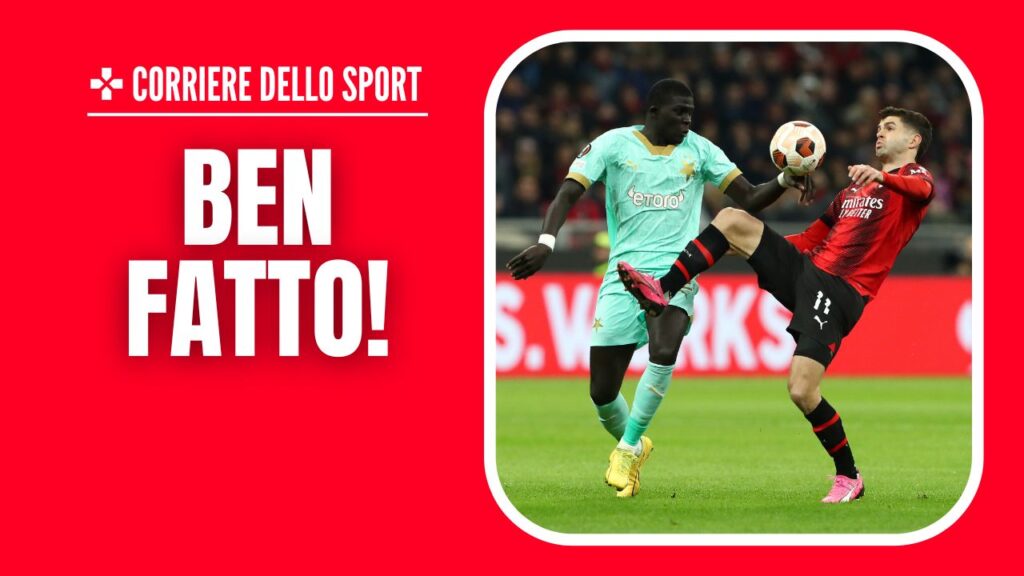 Moviola Milan-Slavia Praga 4-2 Europa League 2023-2024