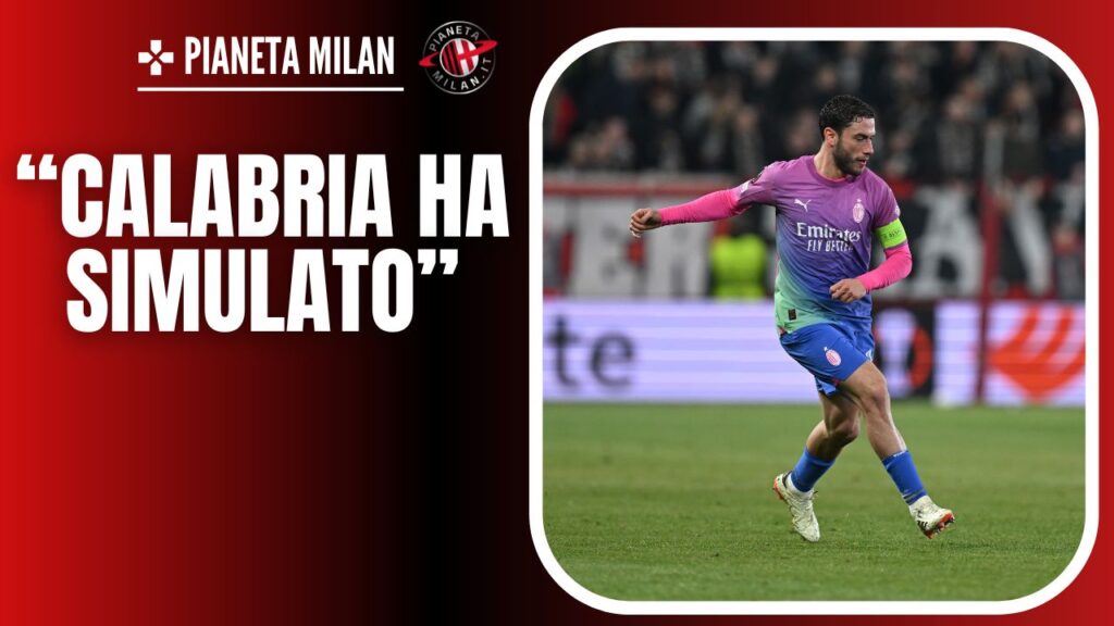 Davide Calabria AC Milan Slavia Praga-Milan 1-3 Europa League 2023-2024