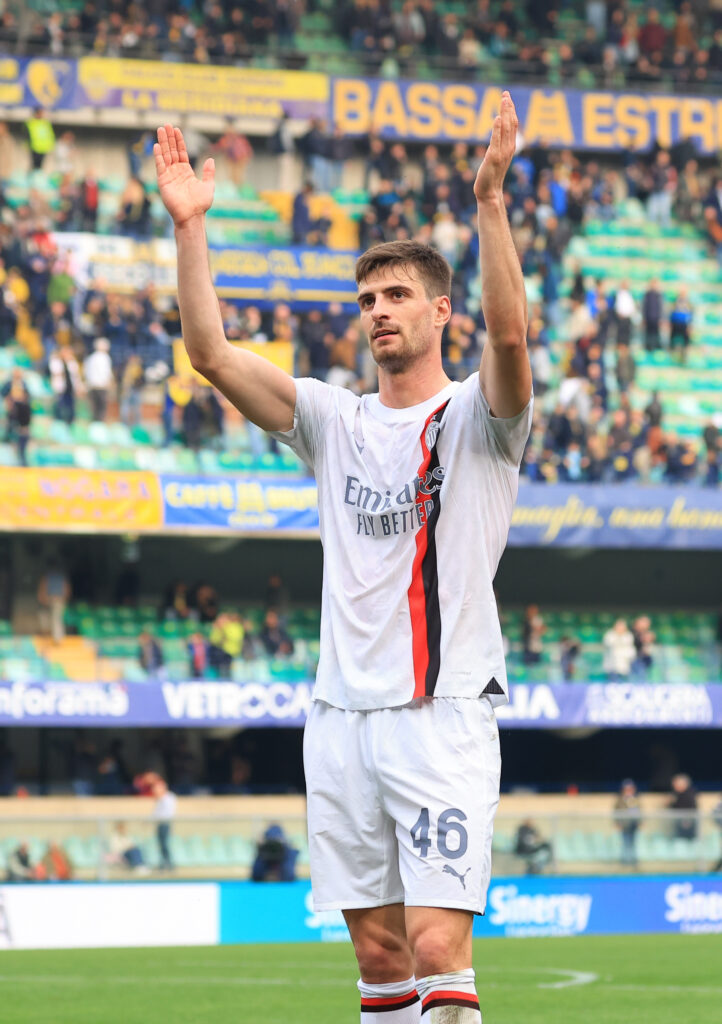 Matteo Gabbia AC Milan Verona-Milan 1-3 Serie A 2023-2024