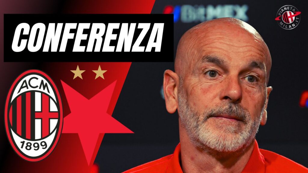 Conferenza Stampa Pioli AC Milan Milan-Slavia Praga Europa League 2023-2024