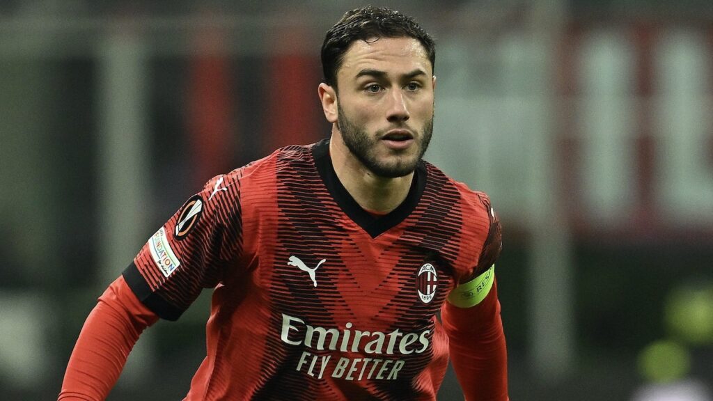 Davide Calabria AC Milan Milan-Slavia Praga 4-2 Europa League 2023-2024