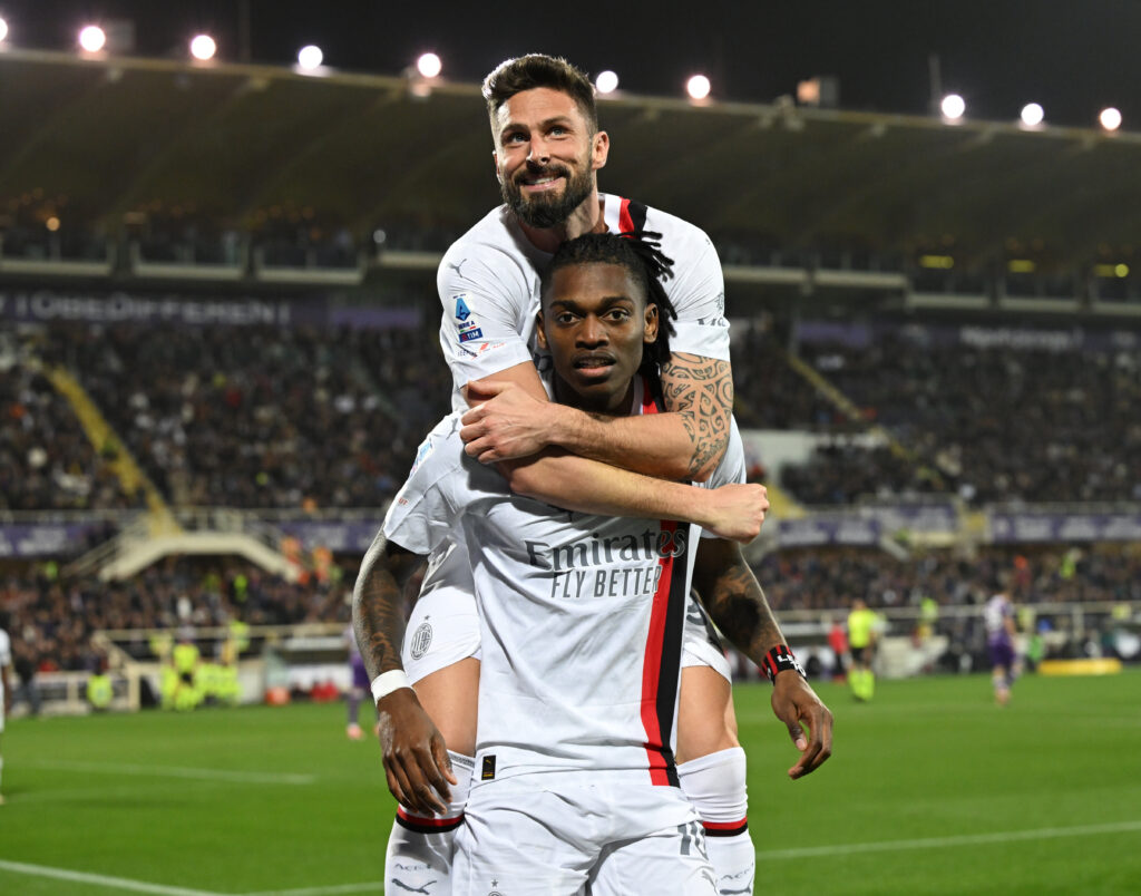 Rafael Leao e Olivier Giroud, attaccanti del Milan