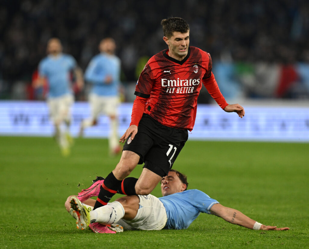 Christian Pulisic AC Milan Lazio-Milan 0-1 Serie A 2023-2024