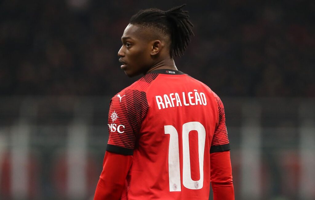 Rafael Leao AC Milan Milan-Slavia Praga 4-2 Europa League 2023-2024