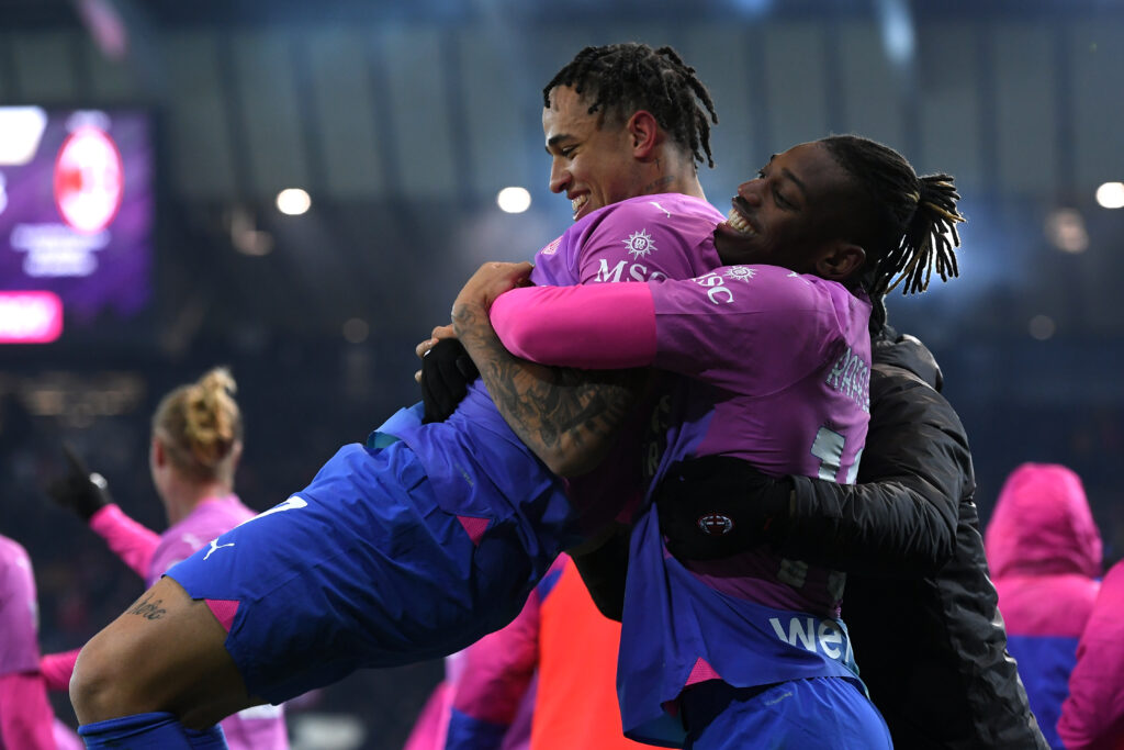 Noah Okafor e Rafael Leao, attaccanti AC Milan (getty images)
