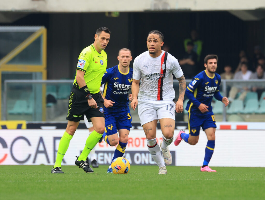Noah Okafor AC Milan Verona-Milan 1-3 Serie A 2023-2024