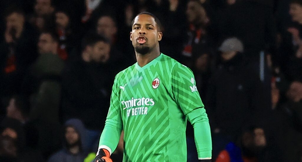 Mike Maignan AC Milan Rennes-Milan 3-2 Europa League 2023-2024