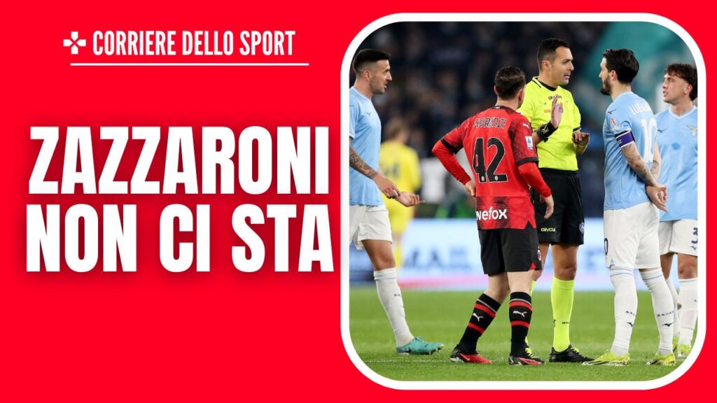 Moviola Lazio-Milan Serie A 2023-2024 arbitro Di Bello Zazzaroni