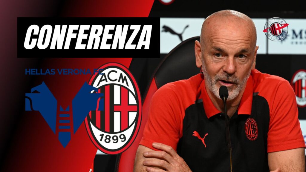 Stefano Pioli AC Milan conferenza stampa Verona-Milan Serie A 2023-2024