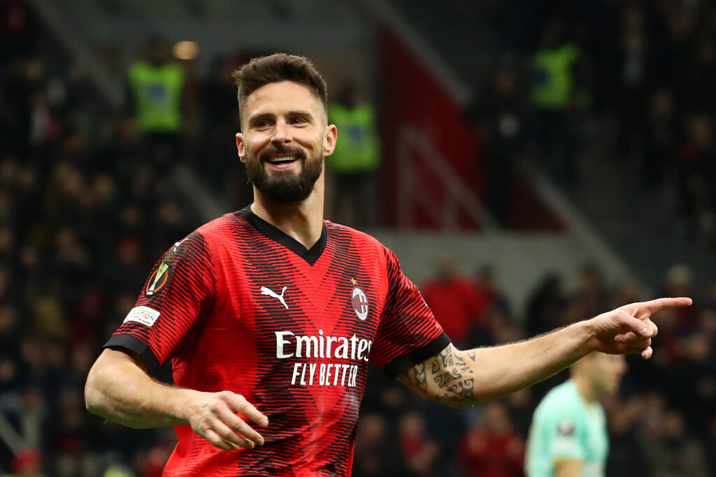Olivier Giroud Milan-Slavia Praga Europa League News 2023-24