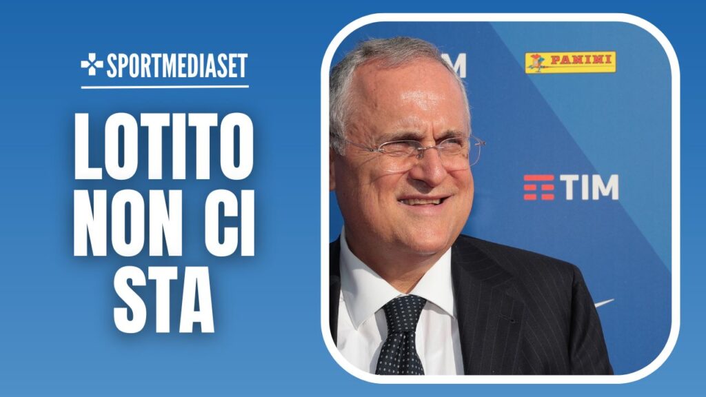 Claudio Lotito, presidente della Lazio