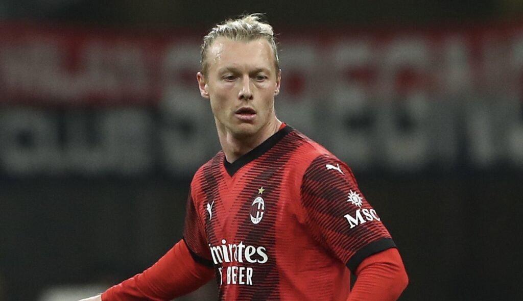 Simon Kjaer AC Milan Milan-Slavia Praga 4-2 Europa League 2023-2024