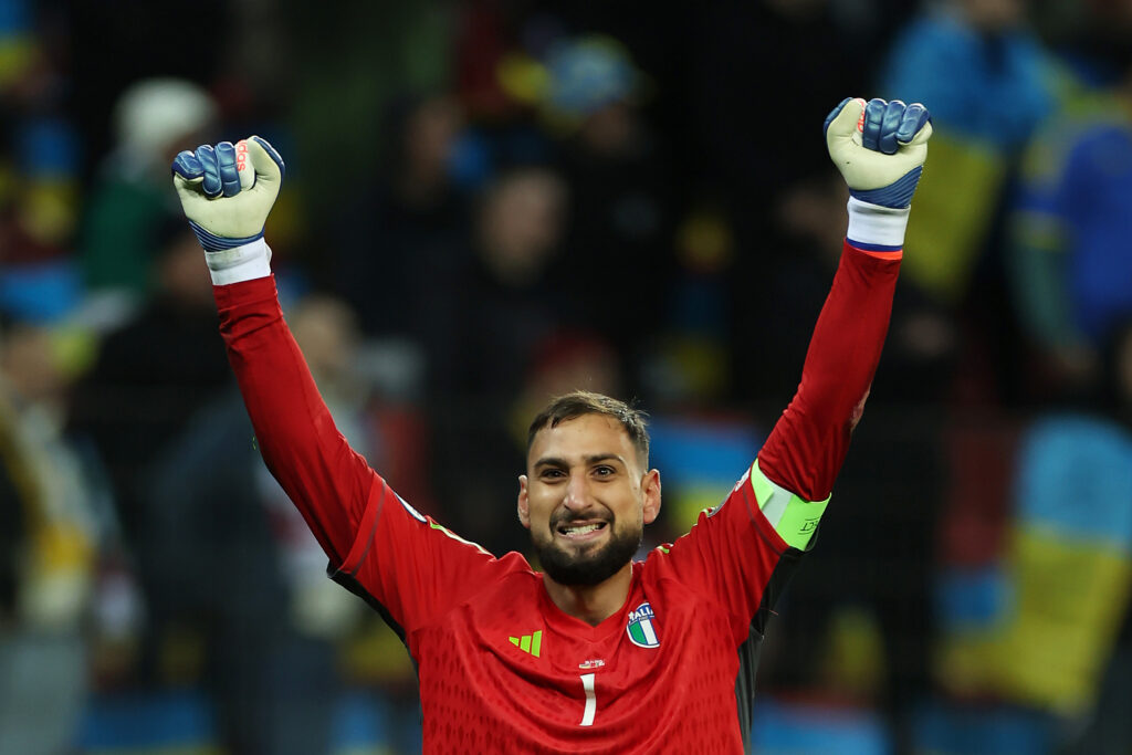 Gianluigi Donnarumma, ex portiere del Milan, decisivo nell'amichevole tra Italia e Venezuela (getty images)