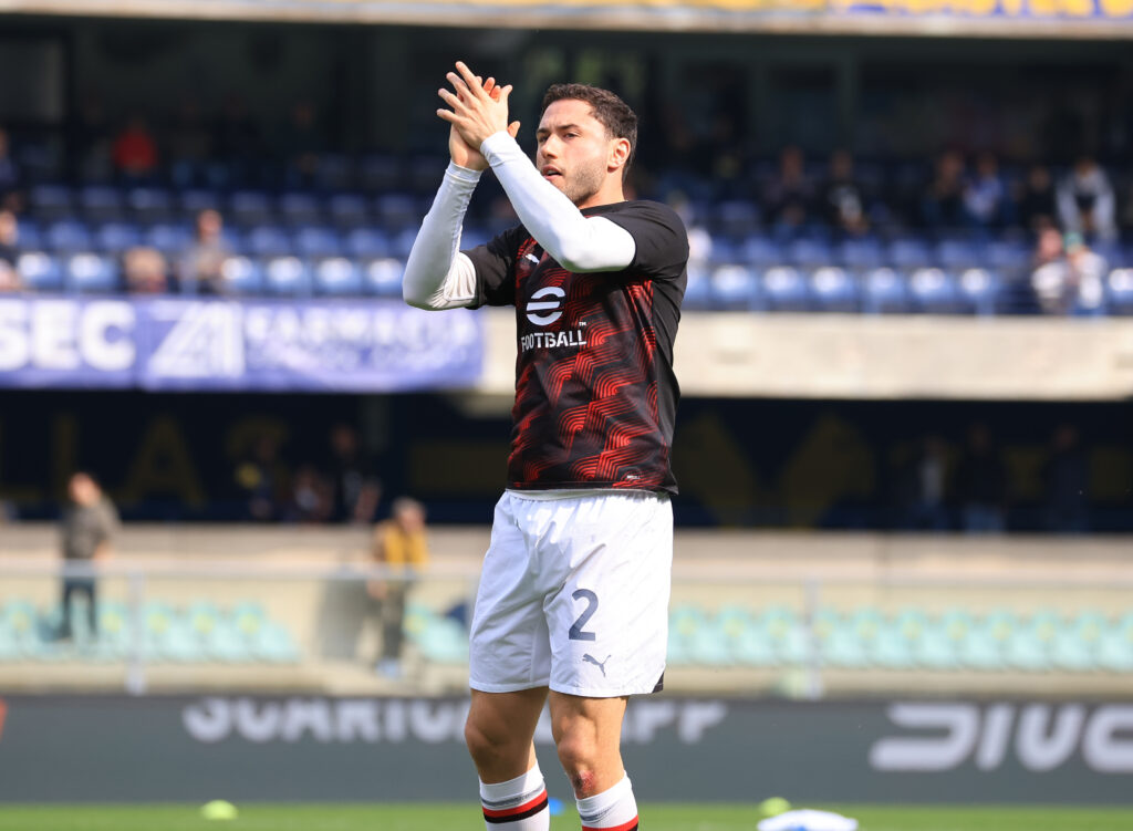 Davide Calabria AC Milan Verona-Milan 1-3 Serie A 2023-2024