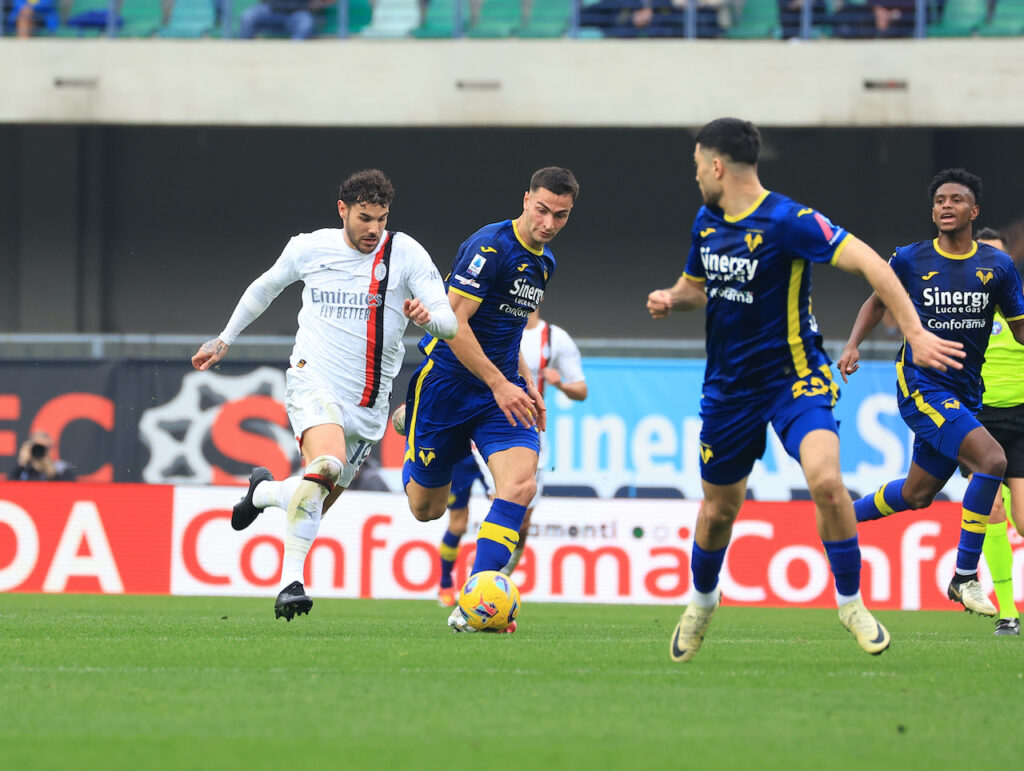 Theo Hernández AC Milan Verona-Milan 1-3 Serie A 2023-2024