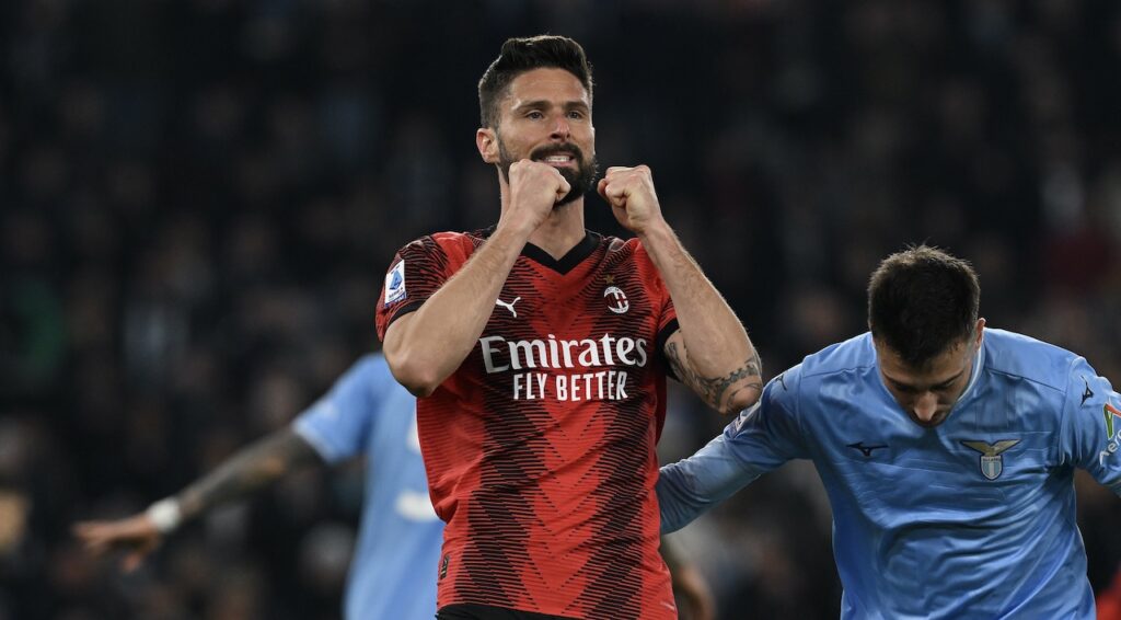 Olivier Giroud AC Milan Lazio-Milan 0-1 Serie A 2023-2024