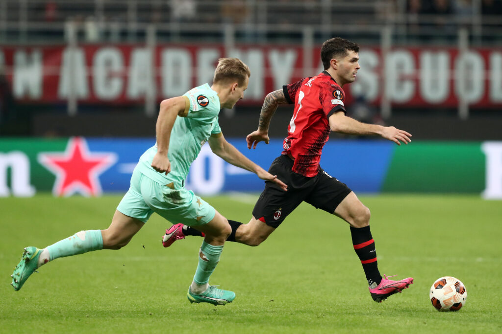 Ondřej Zmrzlý AC Milan Milan-Slavia Praga 4-2 Europa League 2023-2024