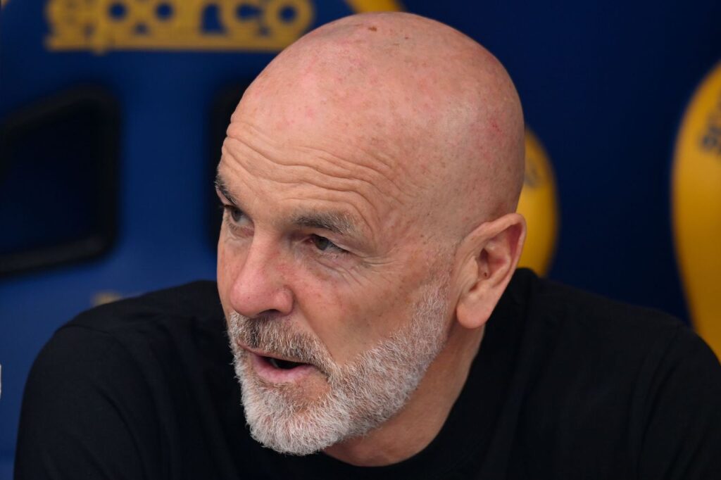 Stefano Pioli AC Milan Verona-Milan 1-3 Serie A 2023-2024