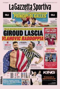 Prima Pagina Gazzetta 17 marzo