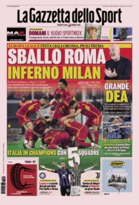 Prima Pagina Gazzetta dello Sport 19 aprile
