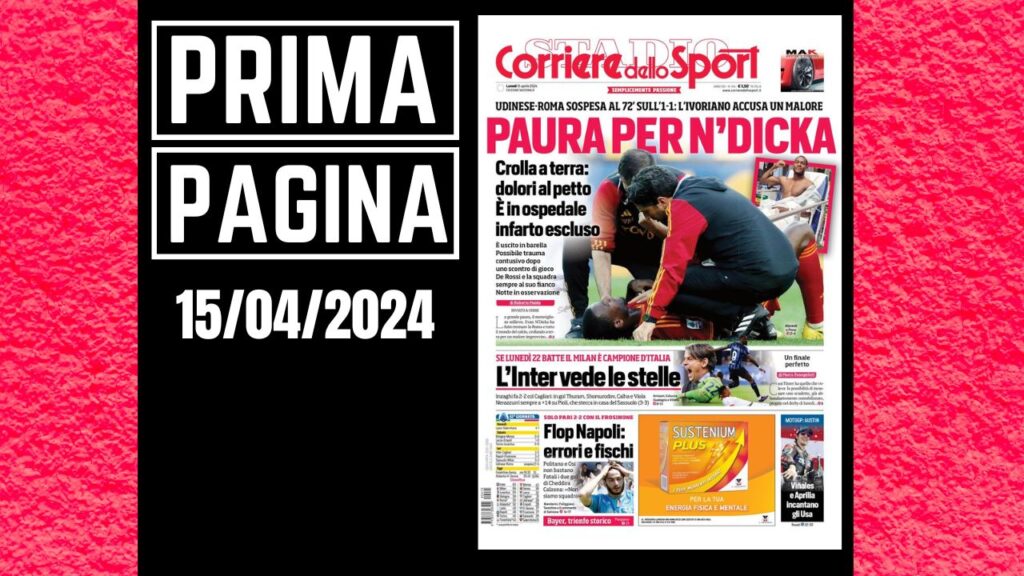 Prima pagina Corriere dello Sport DATA PianetaMilan.it
