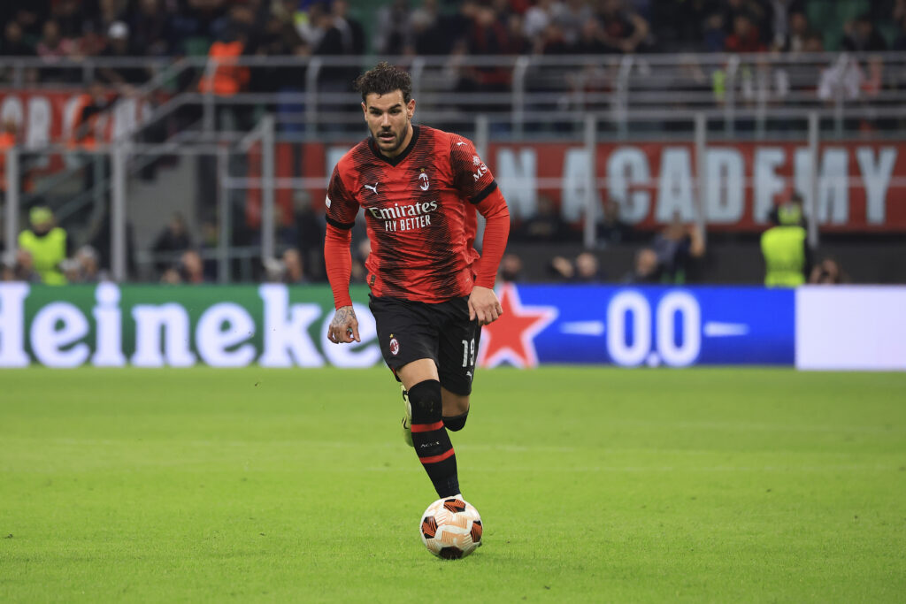 Theo Hernandez AC Milan Milan-Roma 0-1 Europa League 2023-2024