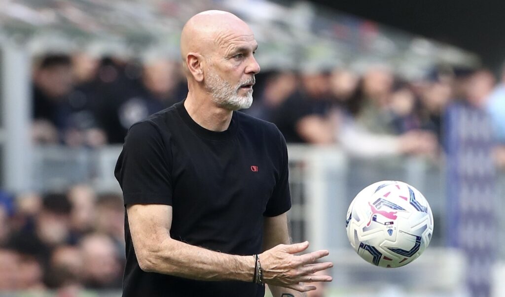 Stefano Pioli AC Milan Milan-Lecce 3-0 Serie A 2023-2024