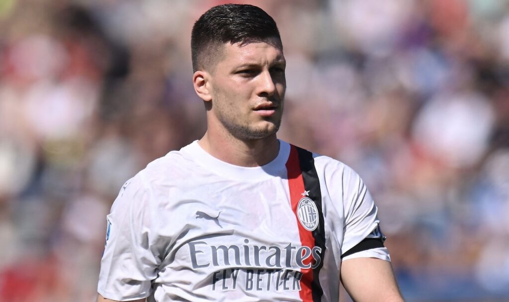 Luka Jovic AC Milan Sassuolo-Milan 3-3 Serie A 2023-2024