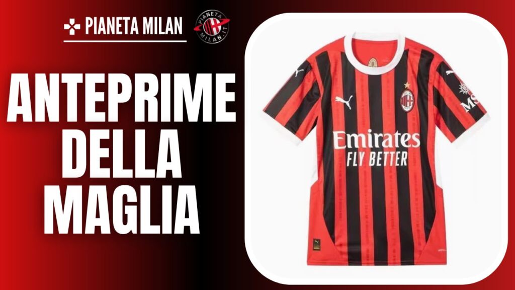 Anticipazioni prima maglia Milan 2024/2025 (via Twitter Footy Headlines)