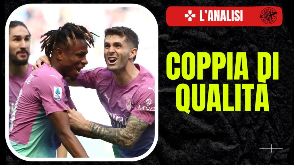 esultanza gol Christian Pulisic Samuel Chukwueze AC Milan Milan-Lecce 3-0 Serie A 2023-2024