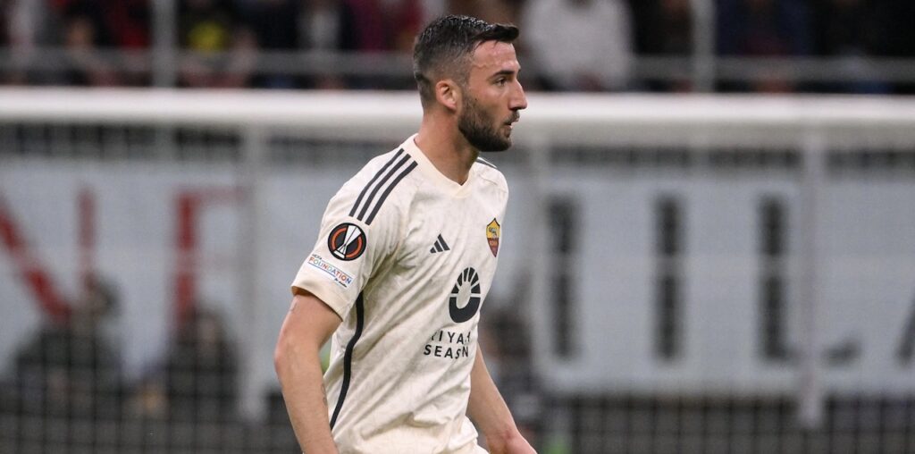 Bryan Cristante AS Roma Milan-Roma 0-1 Europa League 2023-2024