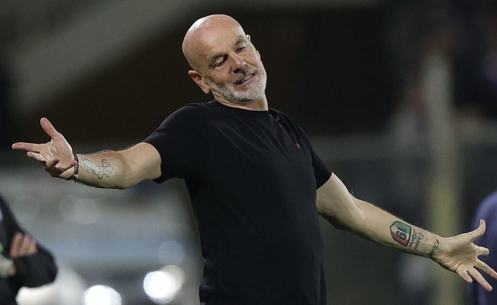 Stefano Pioli AC Milan Fiorentina-Milan 1-2 Serie A 2023-2024