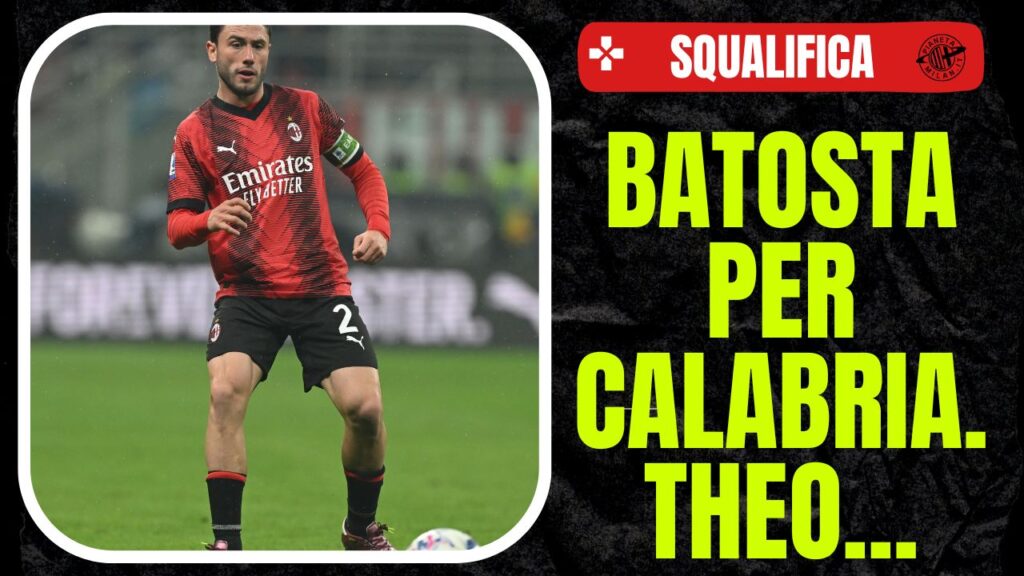 Davide Calabria squalifica AC Milan derby Milan-Inter 1-2 Serie A 2023-2024