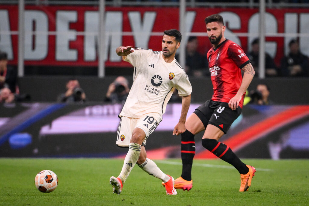 Loftus-Cheek AC Milan Celik AS Roma Milan-Roma 0-1 Europa League 2023-2024