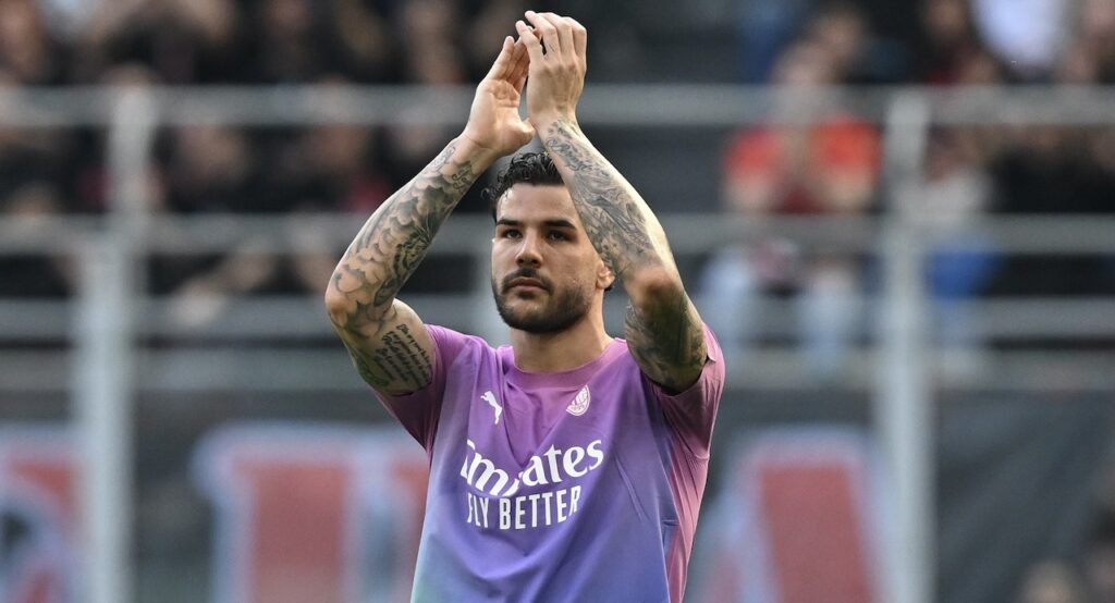 Theo Hernández AC Milan Milan-Lecce 3-0 Serie A 2023-2024