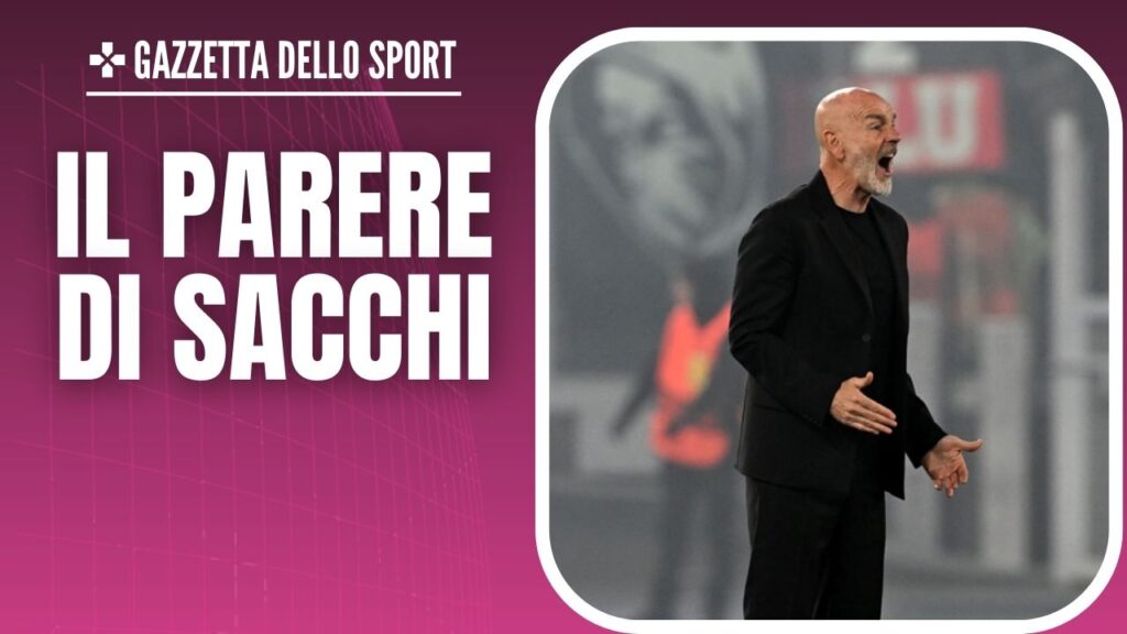 Stefano Pioli AC Milan Roma-Milan 2-1 Europa League 2023-2024