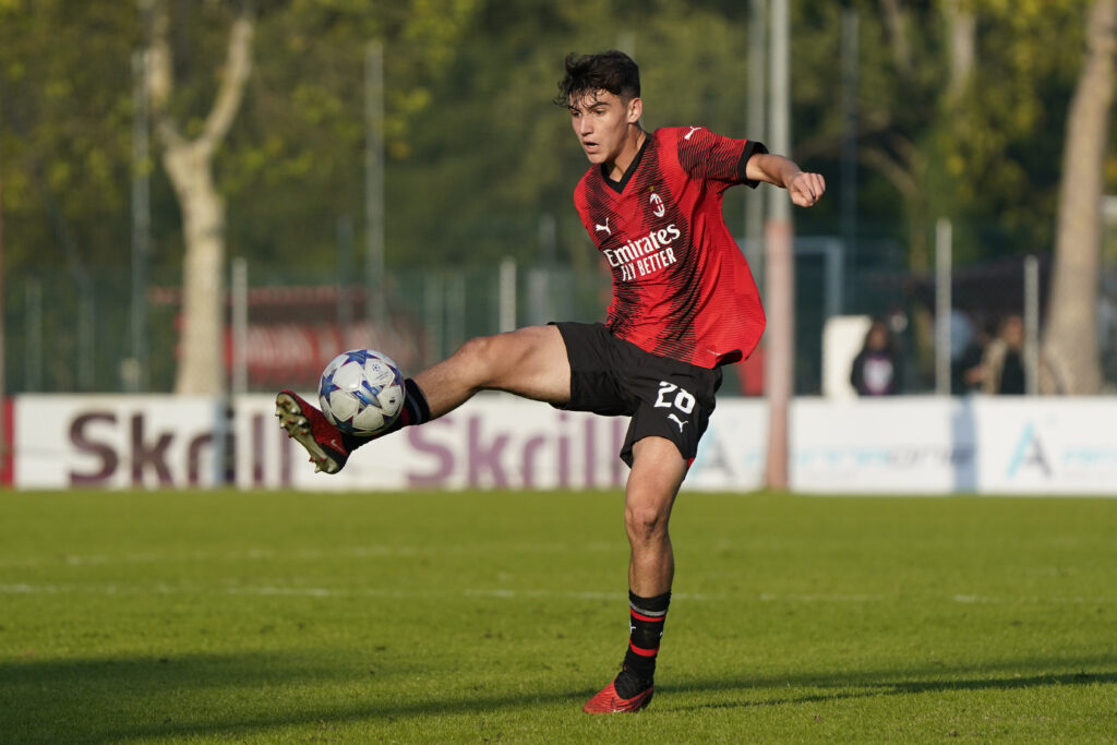 Emanuele Sala, giocatore del Milan Primavera (getty images)