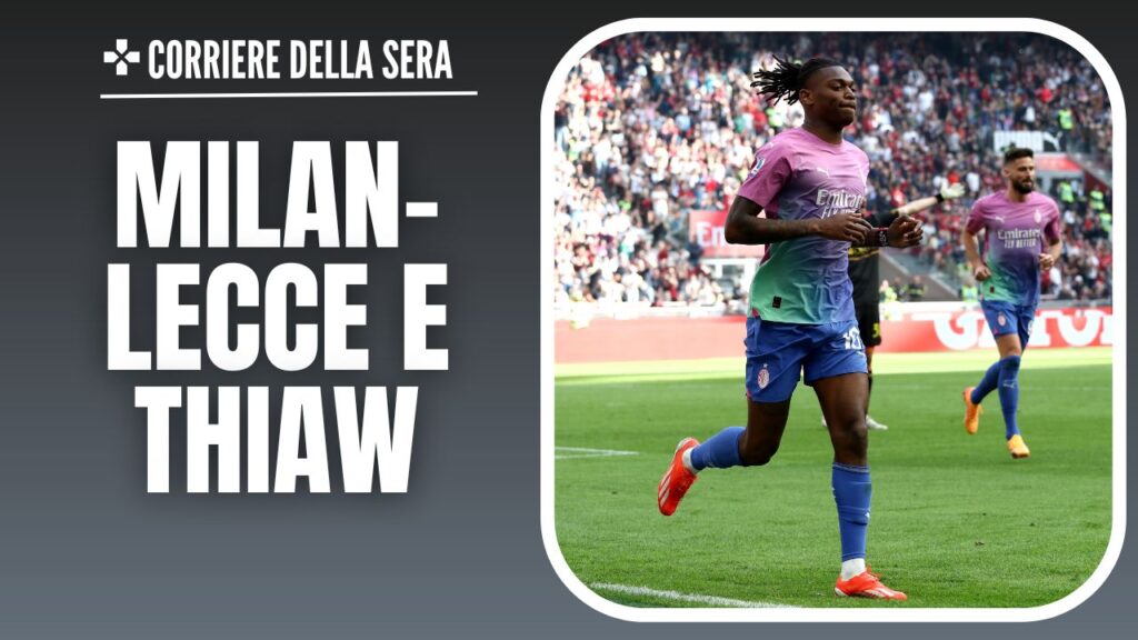 esultanza gol Rafael Leao AC Milan Milan-Lecce 3-0 Serie A 2023-2024