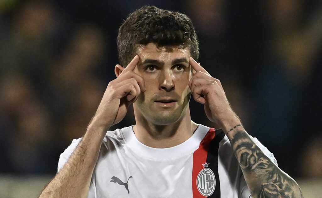Christian Pulisic AC Milan Fiorentina-Milan 1-2 Serie A 2023-2024