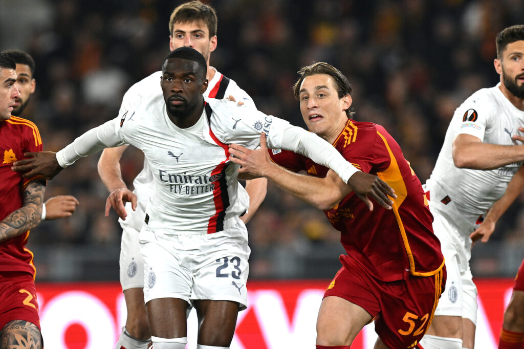 Fikayo Tomori AC Milan Roma-Milan 2-1 Europa League 2023-2024