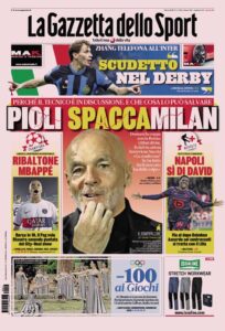 Prima pagina Gazzetta dello Sport 17 aprile