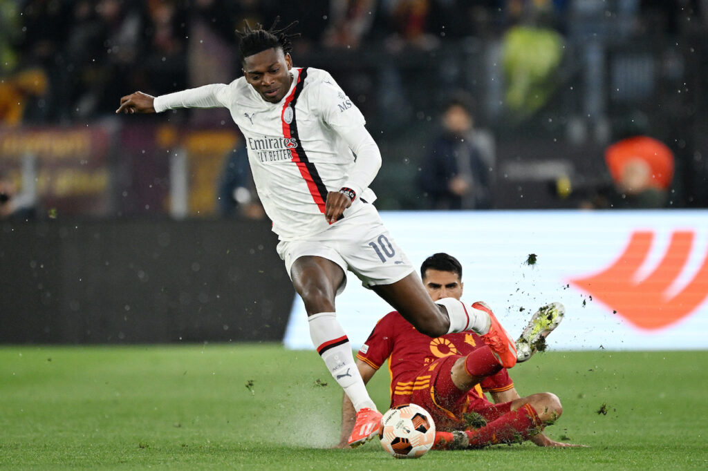 Rafael Leao AC Milan Roma-Milan 2-1 Europa League 2023-2024